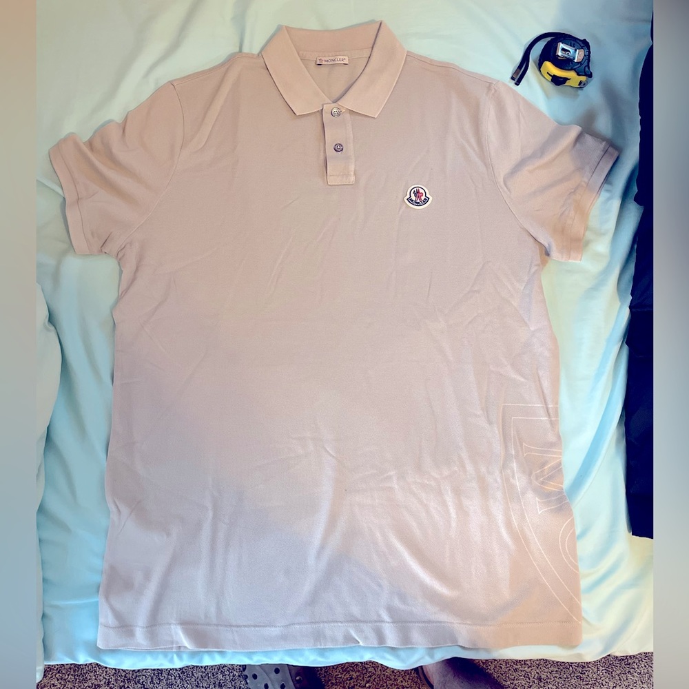 Moncler Polo Shirt, Grey, Never Worn